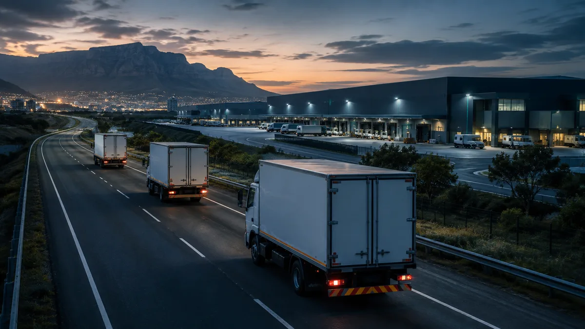 Illustration of logistics and distribution operations